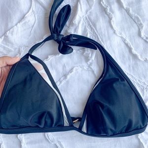 VS Black and White mesh bikini top
